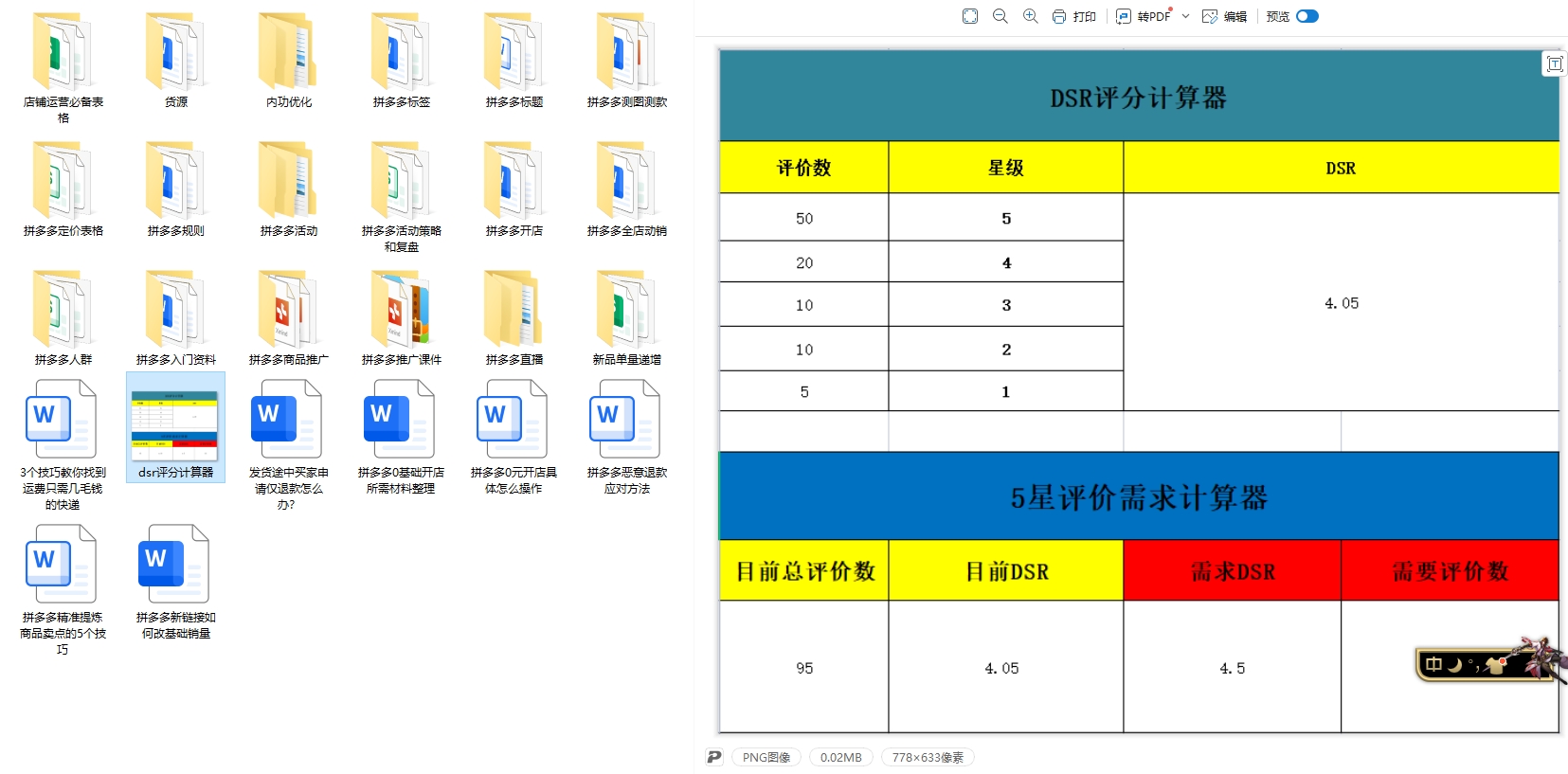 拼多多dsr计算表格(如何提升DSR评分)